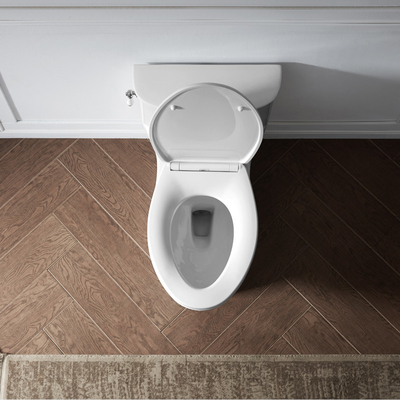 1.1 GPF Elongated One Piece Toilets Left Side Flush Handle Toilet