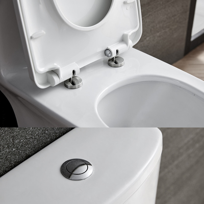 D722×W385×H758mm Round Bowl Toilet One Piece Elongated 1.1 GPF