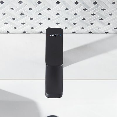 ARROW Modern Design Chrome Bathroom Vanity Faucet with Ceramic Cartridge Single Hole Deck Mounted Basin Mixer Faucet