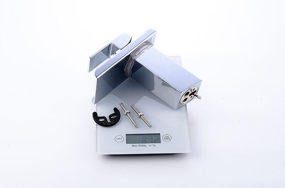 Waterfall Basin Mixer Faucet with Ceramic Valve Core Single Hole and Temperature Sensitive LED Light