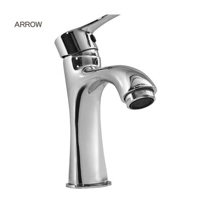 ARROW Modern Stainless Steel Basin Mixer Faucet with Ceramic Valve Core and Polished Chrome Plate