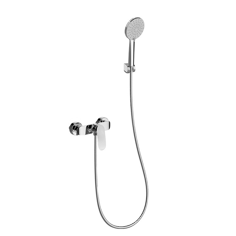 ASB Round Hand Shower Mixer Set Chrome With Shower Hose Bathroom