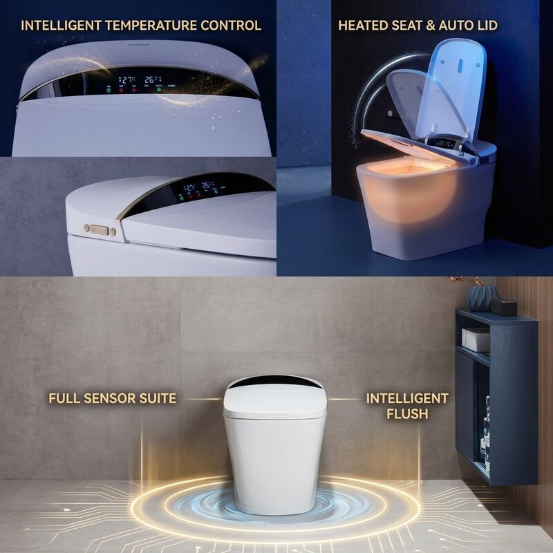 ARROW AKB1332 Smart Toilet Auto Open & Close Heated Seat Warm Air Dryer Intelligent Bidet WC