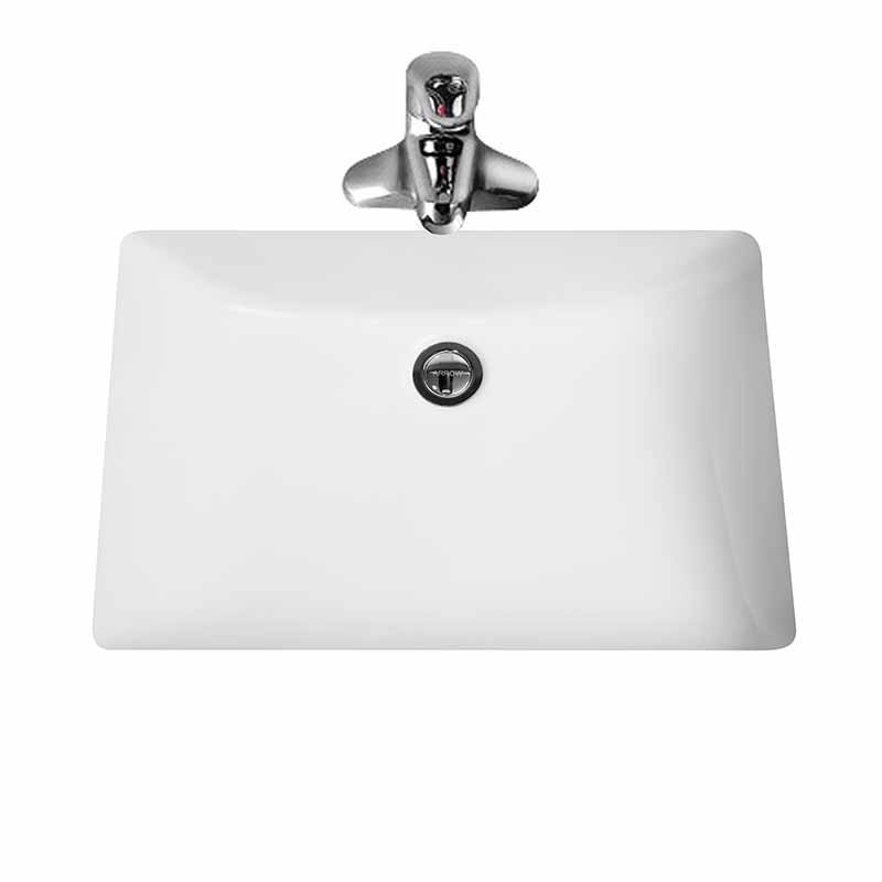Modern Ceramics Under Counter Basin No Drainer Rectangle For Toilet