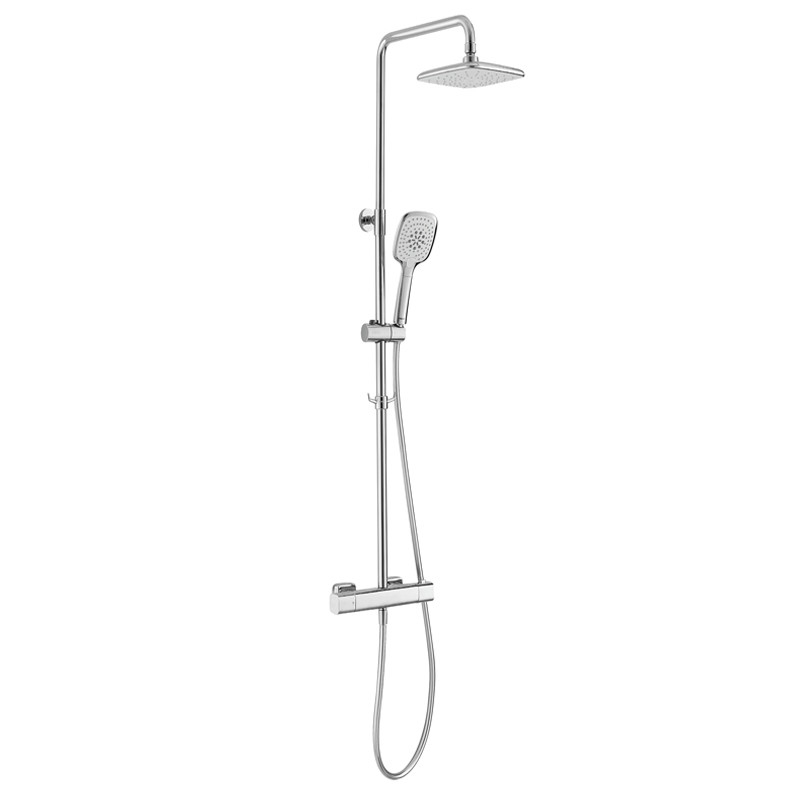 205×205mm Bathroom Shower Thermostatic 3 Function Hand Shower